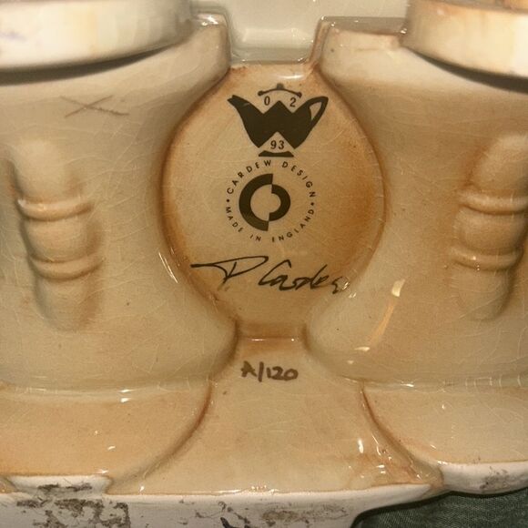 England Woodmanton Tea  vintage Paul Cardew signed Antiques Teapot decor - Picture 12 of 12